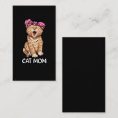 Kat mam Bandana Cute Kitten Lover Visitekaartje (Voorkant / Achterkant)