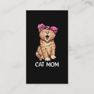 Kat mam Bandana Cute Kitten Lover Visitekaartje