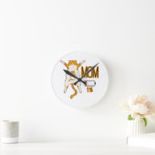 Kat mam Batterij met laag energieverbruik Ronde Klok (Huis)