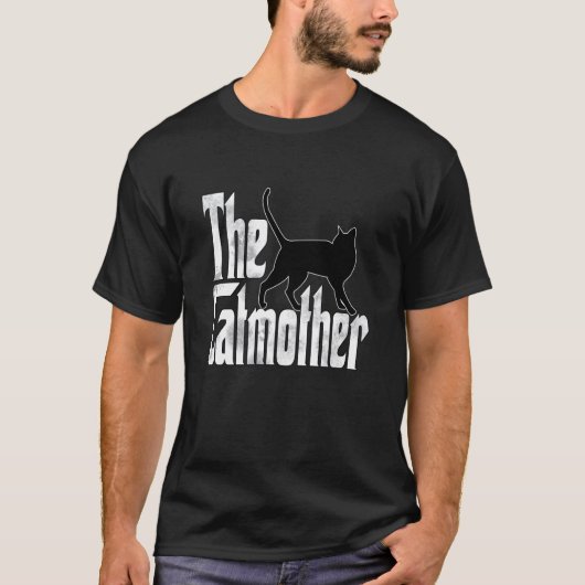 Kat mam Catmoeder Black Cat Moeder Kat mama 1 T-shirt (Voorkant)