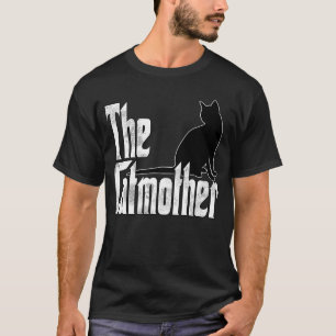 Kat mam Catmoeder Black Cat Moeder Kat mama 4 T-shirt