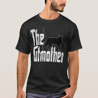 Kat mam Catmoeder Black Cat Moeder Kat mama T-shirt