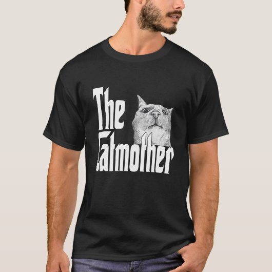 Kat mam De katmoeder is gek op Kat T-shirt (Voorkant)