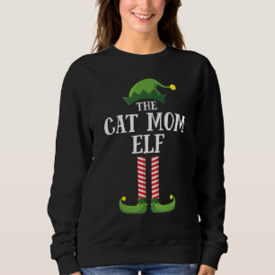 Kat mam Elf Matching Family Group kerstparty Trui