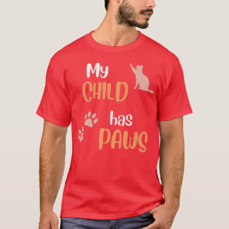 Kat mam, kat pap, mijn kind heeft pokken, keukenru t-shirt