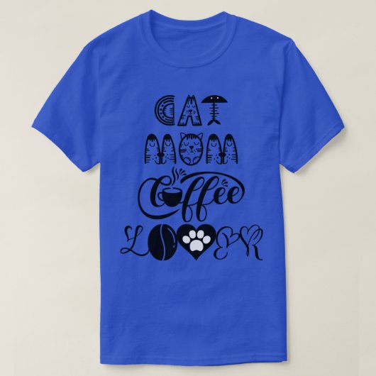 Kat mam koffieminnen Kat Design 15 T-shirt (Design voorkant)