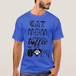 Kat mam koffieminnen Kat Design 15 T-shirt