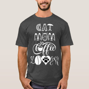 Kat mam koffieminnen Kat Design 16 T-shirt