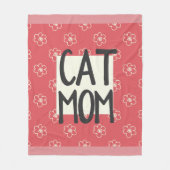 Kat mam Medium Fleece Blanket (Voorkant)