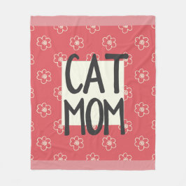 Kat mam Medium Fleece Blanket Deken