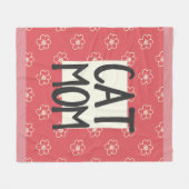Kat mam Medium Fleece Blanket Deken (Voorkant (Horizontaal))