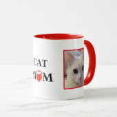 Kat mam Moederdag Persoonlijke foto's Mok (Voorkant rechts)
