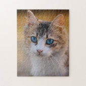 Kat mam Papa Kat Lover Aangepaste foto Aangepast Legpuzzel (Verticaal)