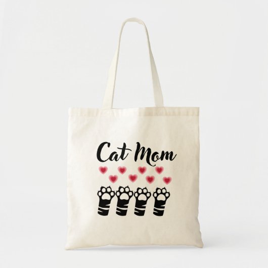 Kat Mam Paw Tote Bag (Voorkant)