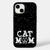 Kat mam Pawprint met Cat Hair Case-Mate iPhone Case (Achterkant)