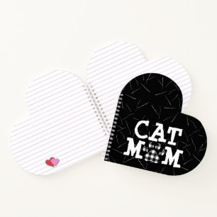 Kat mam Pawprint met Cat Hair Notitieboek