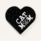 Kat mam Pawprint met Cat Hair Notitieboek (Voorkant)