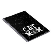 Kat mam Pawprint met kattestoelen Notitieboek (Rechterzijde)
