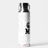 Kat mam Pawprint met kattestoelen Waterfles (Voorkant)