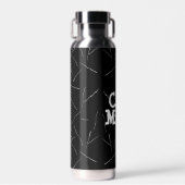 Kat mam Pawprint met kattestoelen Waterfles (Voorkant)