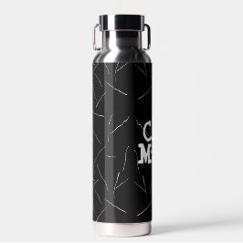 Kat mam Pawprint met kattestoelen Waterfles