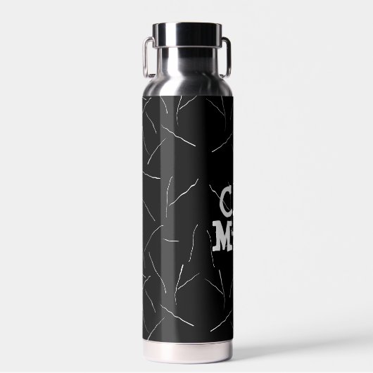 Kat mam Pawprint met kattestoelen Waterfles (Voorkant)