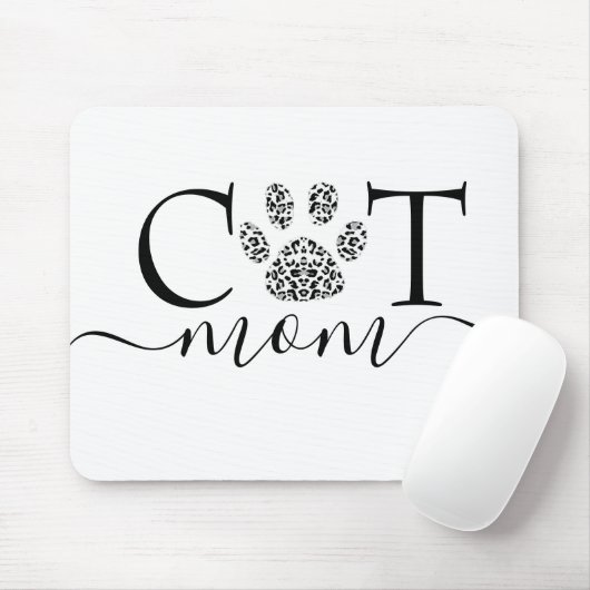 Kat mam pawprint muismat (Met muis)