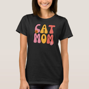 Kat mam Retro Groovy Flowers T-shirt