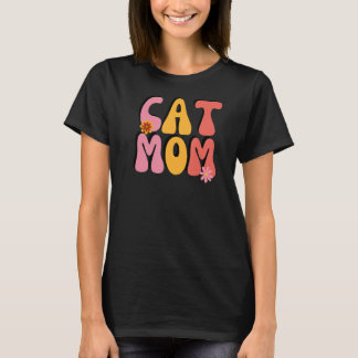 Kat mam Retro Groovy Flowers T-shirt