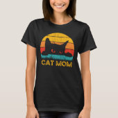 Kat mam - Retro  kat T-shirt (Voorkant)