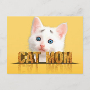 Kat mam shirt cadeau voor kattenmam kattenvrou briefkaart