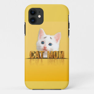 Kat mam shirt   cadeau voor kattenmam   kattenvrou Case-Mate iPhone case