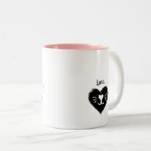 Kat mam Two-Tone Coffee Mok (Voorkant rechts)