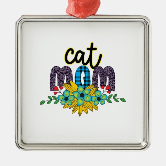 Kat mam ventilator metalen ornament (Voorkant)