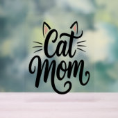 Kat Mam Whiskers en oren Acryl Bord (Neutraal)