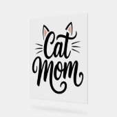 Kat Mam Whiskers en oren Acryl Bord (Hoek)