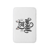 Kat Mam Whiskers en oren Badmat (Voorkant Verticaal)