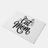 Kat Mam Whiskers en oren Deurmat (Schuin)