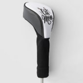 Kat Mam Whiskers en oren Golfheadcover (Schuin)