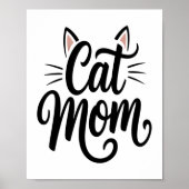 Kat Mam Whiskers en oren Poster (Voorkant)