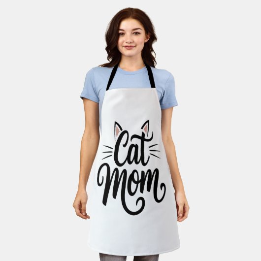 Kat Mam Whiskers en oren Schort (Gedragen)