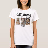 Kat Mama | 3 Foto Collage T-shirt (Voorkant)