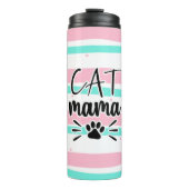 Kat mama aangepaste foto's thermosbeker (Voorkant)