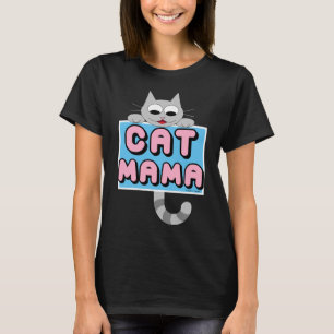 "KAT MAMA" Grappig T-shirt voor kattenliefhebbers
