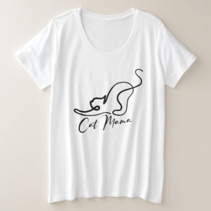 Kat Mama Grote Maat T-shirt