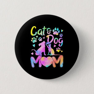 Kat mama hond mama meisje vrouwen moederdag huisdi ronde button 5,7 cm