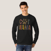 Kat Mama Leopard Moeder Huisdieren Kitten Paw Kat  T-shirt (Voorkant volledig)