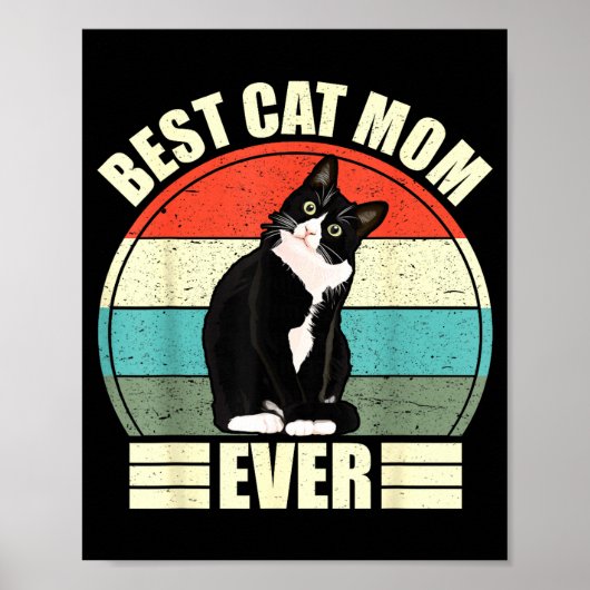 Kat mama ooit shirt grappige moederdag ca poster (Voorkant)
