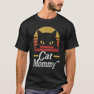 Kat Mama  Retro Katten Mam Moederdag T-shirt