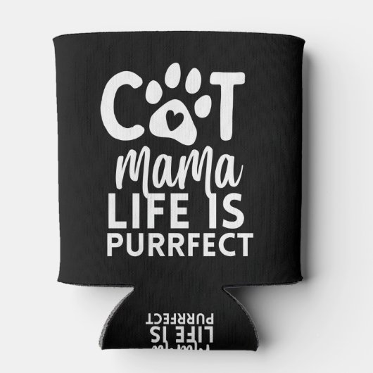 Kat mamma's leven is doelgericht blikjeskoeler (Achterkant)